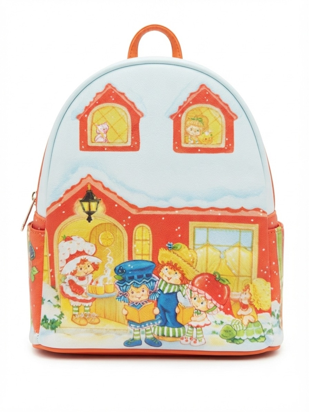Loungefly Orange and Light Blue Strawberry Shortcake Mini Backpack